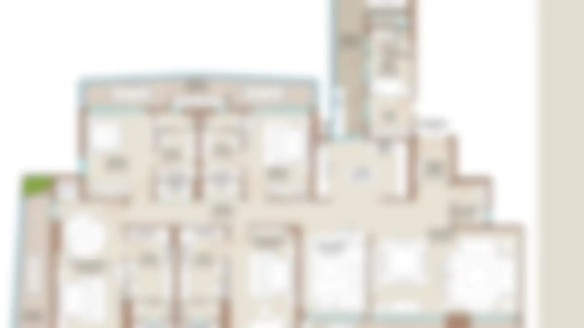 Type A floor plan preview, blurred