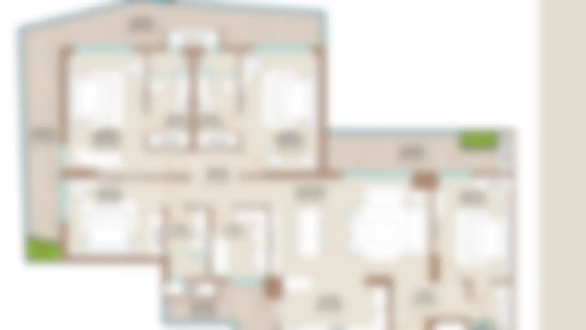 Type C floor plan preview, blurred