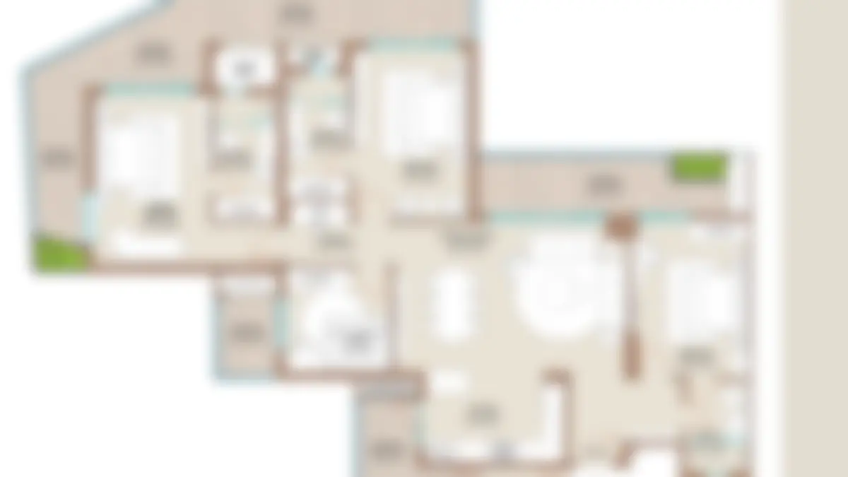 Type D floor plan preview, blurred
