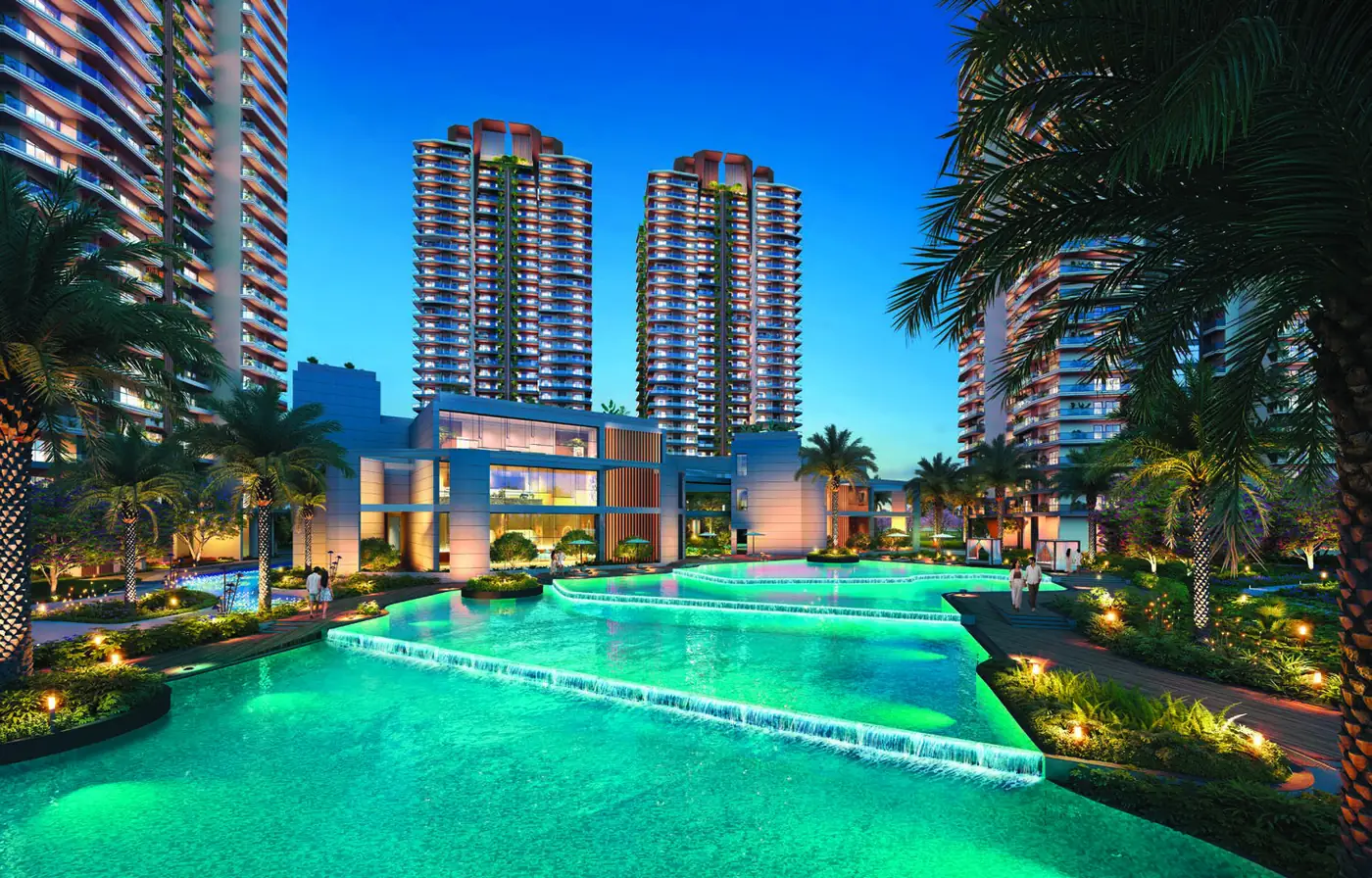 Club Elixir and its pool at Cocoa County (artist's impression)